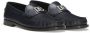 Dolce & Gabbana Blauwe Leren Loafers met Metalen DG Logo Blue Heren - Thumbnail 12