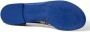 Dolce & Gabbana Blauwe Leren Platte Sandalen Elegante Stijl Blue Dames - Thumbnail 13