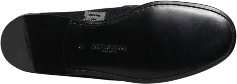 Dolce & Gabbana Blauwe Logo Loafers Formele Schoenen