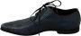 Dolce & Gabbana Blauwe Python Leren Veterschoenen - Thumbnail 2