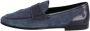 Dolce & Gabbana Blauwe Suède Mocassin Loafers - Thumbnail 2