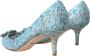 Dolce & Gabbana Blauwe Taormina Kristal Hak Pumps Schoenen Blue Dames - Thumbnail 11