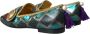 Dolce & Gabbana Bloemen Brokaat Ballerina's Blauw Blue Dames - Thumbnail 4