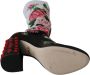 Dolce & Gabbana Black Floral Socks Crystal Jersey Boots Shoes Meerkleurig Dames - Thumbnail 5