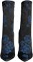 Dolce & Gabbana Bloemenprint Stiletto Mid Calf Laarzen Blue Dames - Thumbnail 2