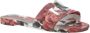 Dolce & Gabbana Bloemversierde platte sandalen met merkband Multicolor Dames - Thumbnail 8