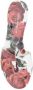 Dolce & Gabbana Bloemversierde platte sandalen met merkband Multicolor Dames - Thumbnail 10