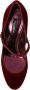 Dolce & Gabbana Bordeaux Goud Fluweel Mary Jane Hakken Red Dames - Thumbnail 13
