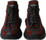 Dolce & Gabbana Bourgondisch Leren High Top Sneakers Multicolor Dames - Thumbnail 4