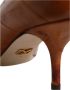 Dolce & Gabbana Bruin leren Kitten Heel Pumps met logo details Brown Dames - Thumbnail 7