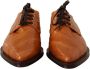Dolce & Gabbana Bruine paling leren formele veterschoenen - Thumbnail 4