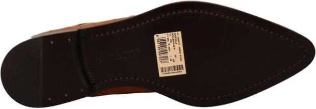 Dolce & Gabbana Bruine paling leren formele veterschoenen - Foto 7