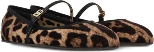 Dolce & Gabbana Bruine Ballerina Schoenen Elegante Stijl
