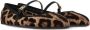 Dolce&Gabbana Leopard Print Cotton Ballerinas With Delicate Inst in bruin - Thumbnail 7