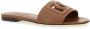 Dolce & Gabbana Calfskin slides with DG Millennials logo Bruin Dames - Thumbnail 13