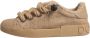Dolce & Gabbana Bruine Jute Lage Sneakers - Thumbnail 2