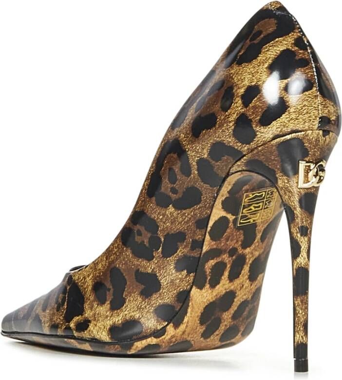 Dolce & Gabbana Bruine Leo-Print Pumps voor Vrouwen