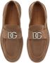 Dolce & Gabbana Bruine Platte Schoenen Elegant Stijl Brown Heren - Thumbnail 4