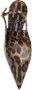 Dolce&Gabbana Hoge hakken Brown Slingback Pumps With Dg Logo Detail in bruin - Thumbnail 3