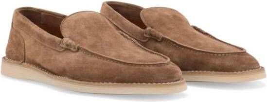 Dolce & Gabbana Bruine Suède Mocassin Schoenen Brown Heren