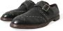 Dolce & Gabbana Elegante Monniksband Kalfsleren Schoenen Black Heren - Thumbnail 26