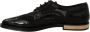 Dolce & Gabbana Zwarte Leren Sheer Wingtip Schoenen Black Dames - Thumbnail 5