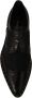 Dolce & Gabbana Zwarte Leren Sheer Wingtip Schoenen Black Dames - Thumbnail 7