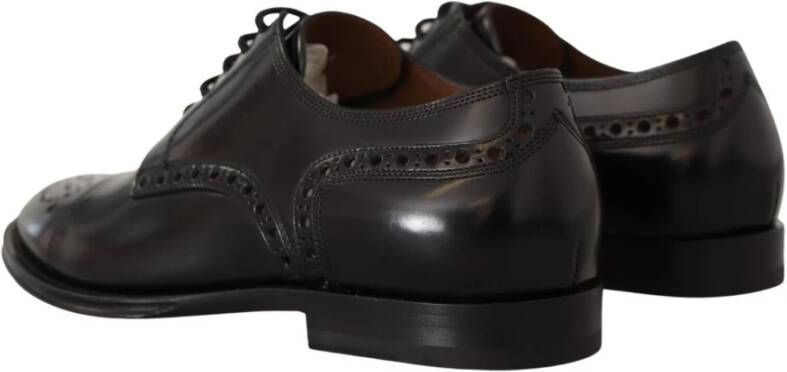 Dolce & Gabbana Zwarte Wingtip Oxford Formele Schoenen Black Heren