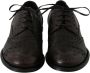 Dolce & Gabbana Bruin Leren Wingtip Derby Formele Schoenen Brown Heren - Thumbnail 9