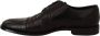 Dolce & Gabbana Zwarte leren exotische huiden formele schoenen Black Heren - Thumbnail 14