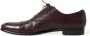 Dolce & Gabbana Bordeaux Leren Derby Schoenen Brown Heren - Thumbnail 11