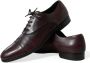 Dolce & Gabbana Bordeaux Leren Derby Schoenen Brown Heren - Thumbnail 13