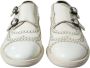 Dolce & Gabbana Witte Leren Derby Schoenen White Heren - Thumbnail 8