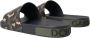 Dolce & Gabbana Camouflage Leren Slippers Multicolor Heren - Thumbnail 4