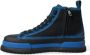 Dolce & Gabbana Canvas High Top Sneakers Zwart Blauw Black Heren - Thumbnail 11