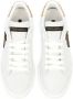 Dolce & Gabbana Witte Sneakers met Gouden Leeuwenpatch - Thumbnail 2