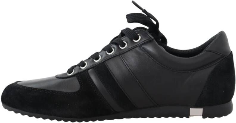 Dolce & Gabbana Casual Sport Sneakers Zwart Leer Zwart Heren