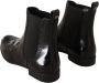 Dolce & Gabbana Zwart lederen enkelhoge platte laarzen schoenen - Thumbnail 4