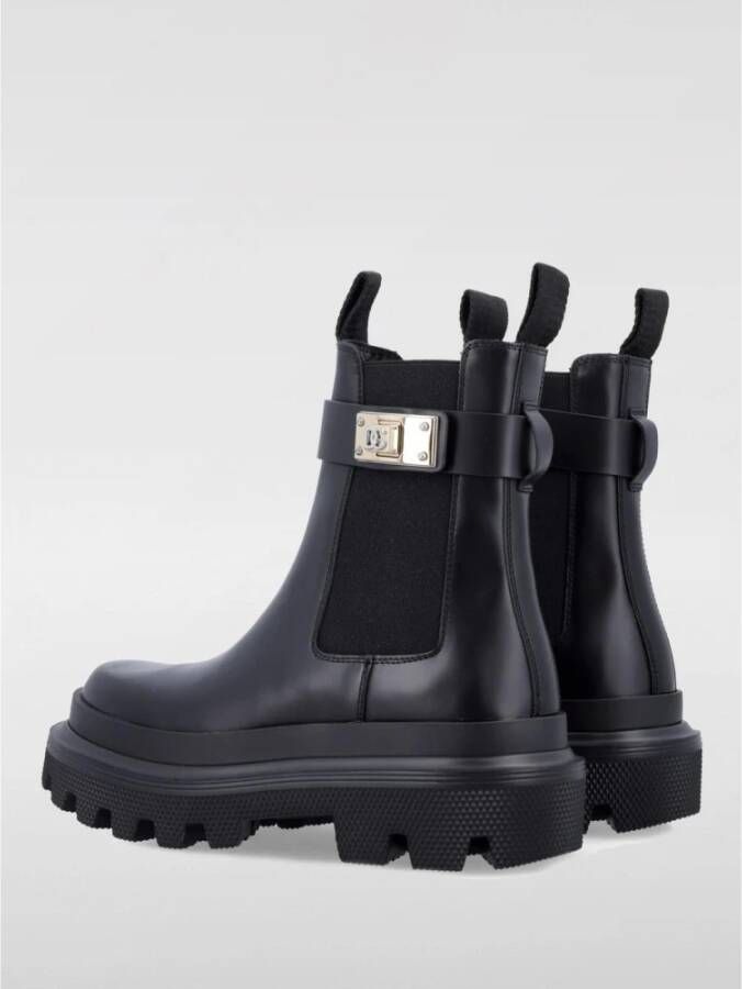 Dolce & Gabbana Chelsea Boots met Gesp Detail
