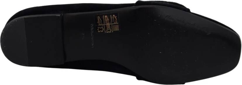 Dolce & Gabbana Chique Fluwelen Loafers met Kristalversieringen Black Dames