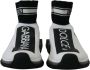 Dolce & Gabbana Chique Sorrento Slip-On Sneakers in Zwart en Wit Multicolor Dames - Thumbnail 3
