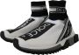 Dolce & Gabbana Chique Sorrento Slip-On Sneakers in Zwart en Wit Multicolor Dames - Thumbnail 4