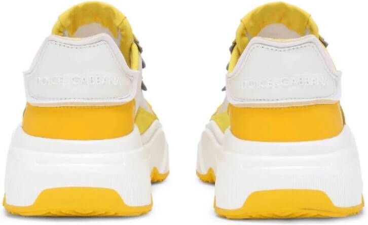 Dolce & Gabbana Chunky Sneakers in Canary Yellow White Yellow Dames