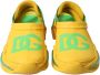 Dolce & Gabbana White Gold Leather Low Top Sneakers Wit - Thumbnail 8