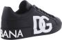 Dolce & Gabbana Zwarte Portofino Logo-Print Sneakers Black Heren - Thumbnail 13