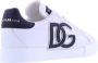 Dolce & Gabbana Witte Leren Sneakers Ronde Neus Vetersluiting White Dames - Thumbnail 5
