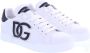 Dolce & Gabbana Portofino Logo-Print Low-Top Sneakers White Dames - Thumbnail 6