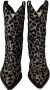 Dolce & Gabbana Luipaard Cowboy Laarzen Zwart en Grijs Black Dames - Thumbnail 7