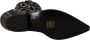 Dolce & Gabbana Luipaard Cowboy Laarzen Zwart en Grijs Black Dames - Thumbnail 11