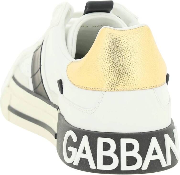 Dolce & Gabbana Custom 2.Zero Leren Sneakers met Gelamineerde Details Multicolor Heren